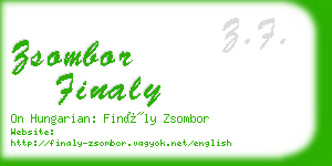 zsombor finaly business card